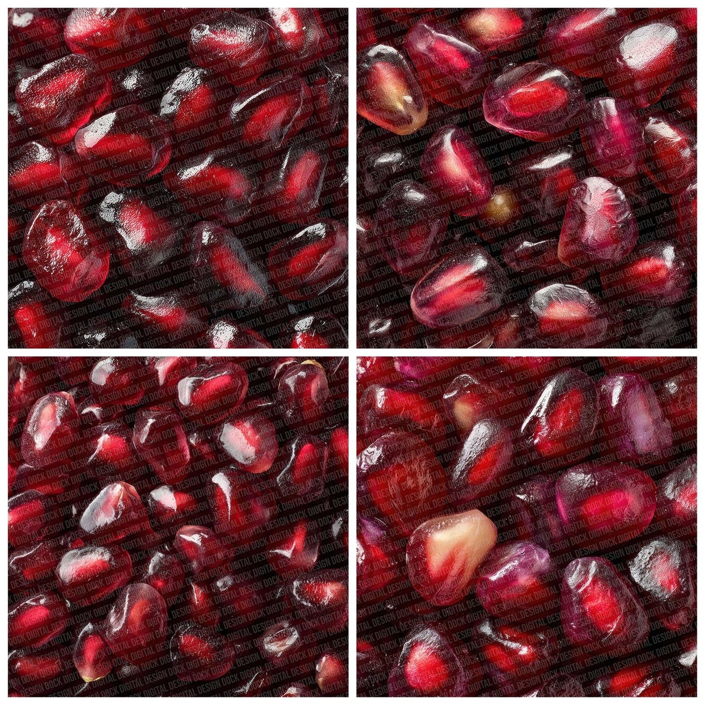 Pomegranate Seed Overhead Fill Digital Paper Pack (DDD003041)