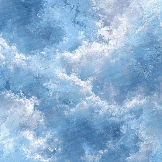 Powder Blue Abstract Digital Paper Pack (DDD003057)