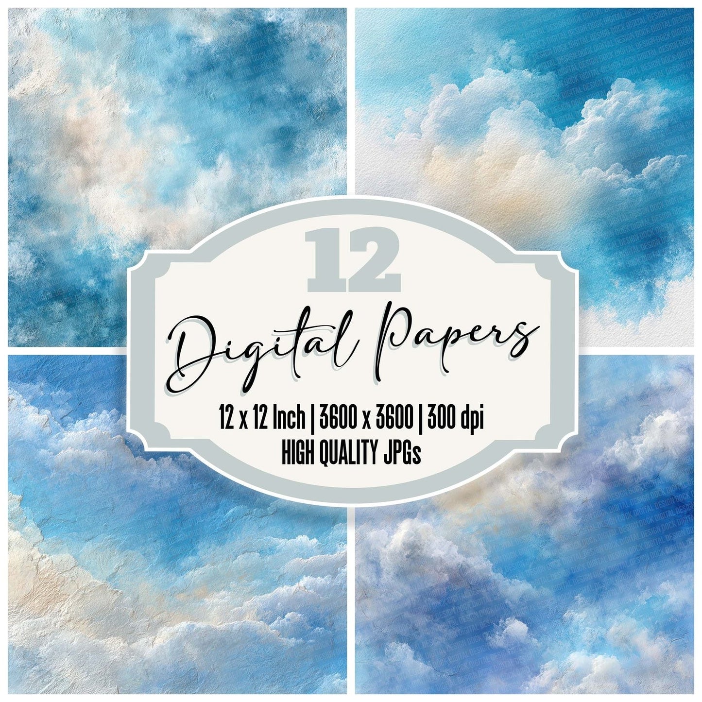 Powder Ivory Lift Digital Paper Pack (DDD003060)