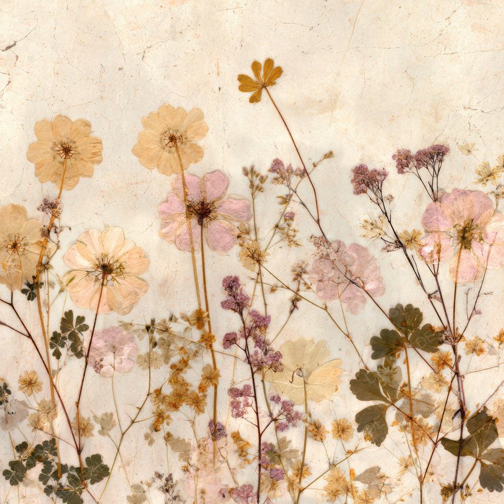 Pressed Herbarium Wildflowers Digital Paper Pack (DDD008560)