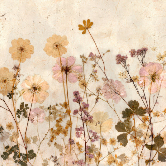 Pressed Herbarium Wildflowers Digital Paper Pack (DDD008560)
