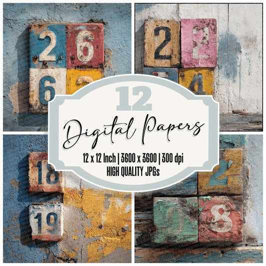 Price Board Decay Digital Paper Pack (DDD003071)