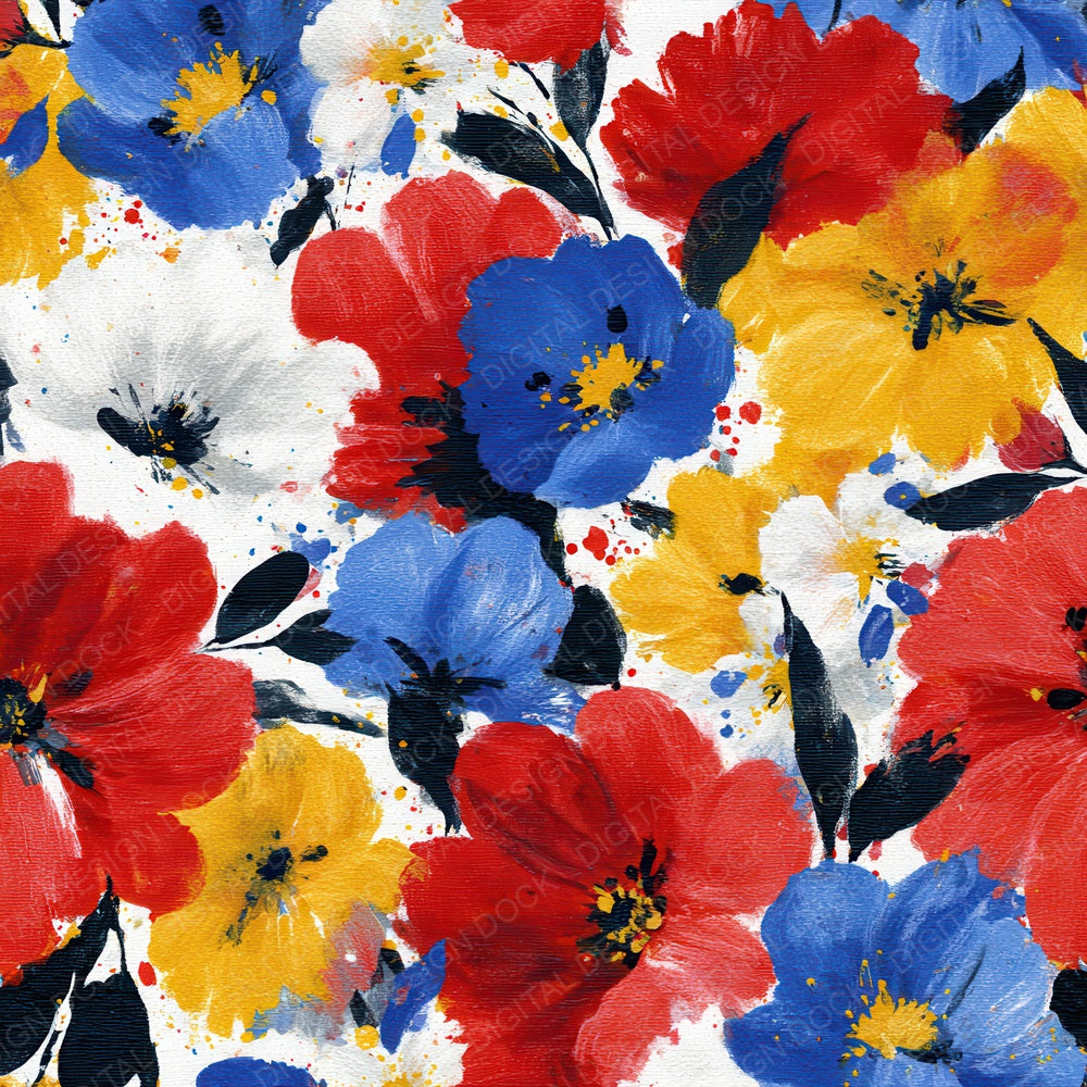 Primary Ink Bloom Digital Paper Pack (DDD008022)