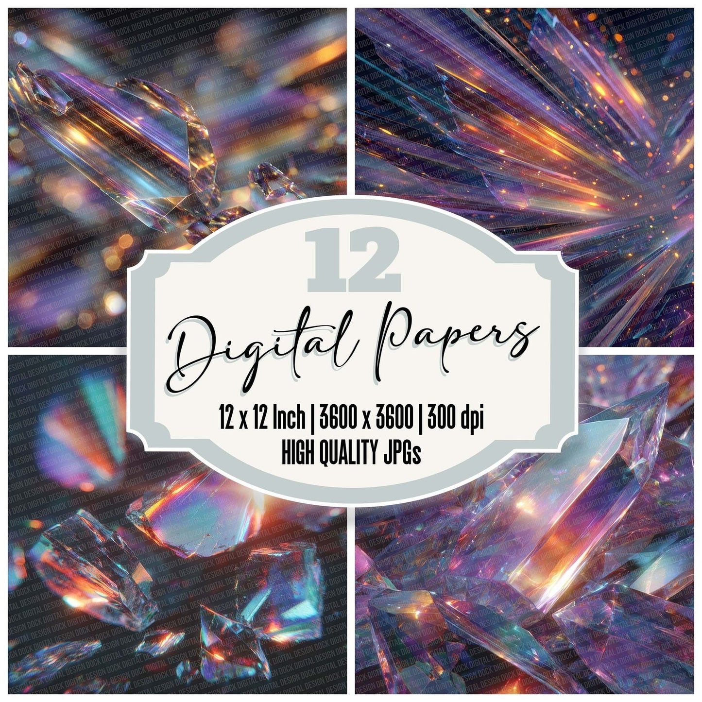 Prism Burst Cyberpunk Future Digital Paper Pack (DDD007708)
