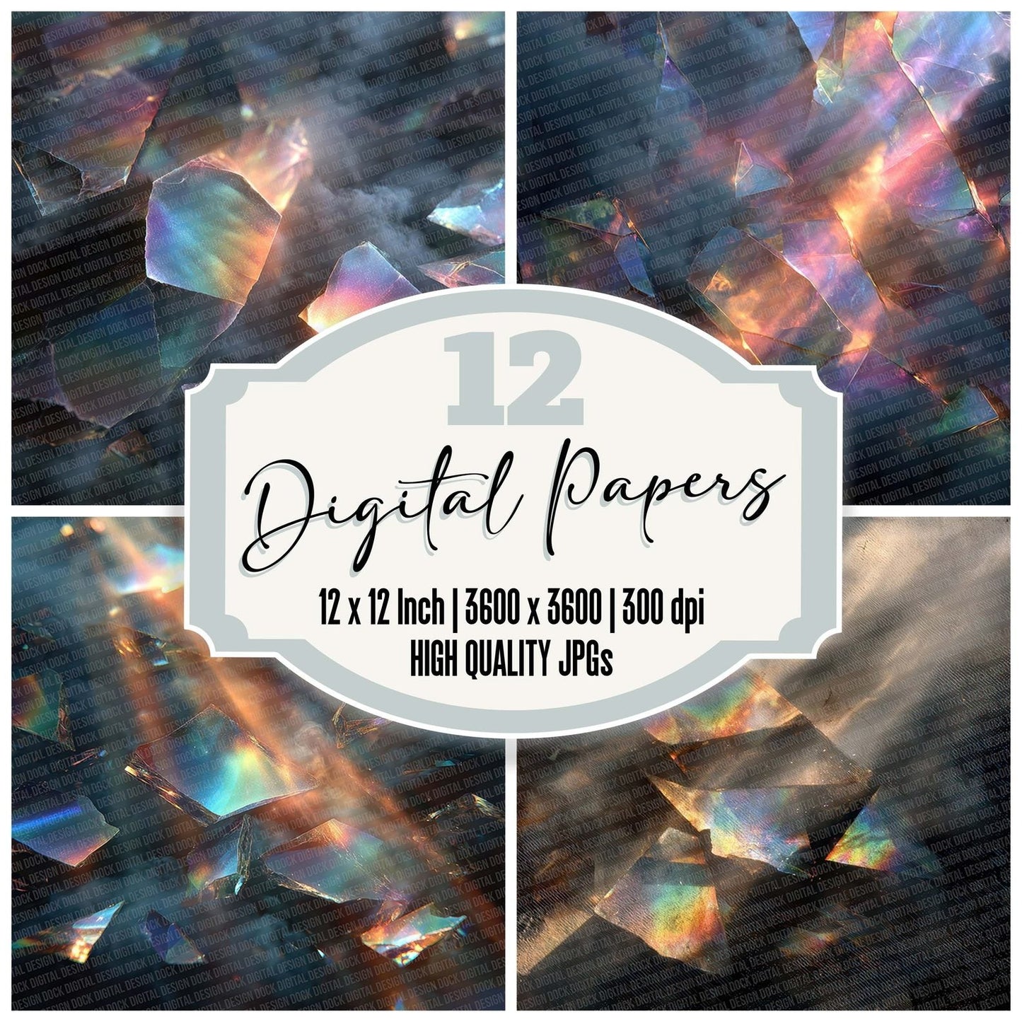 Prism Smoke Halo Digital Paper Pack (DDD007710)