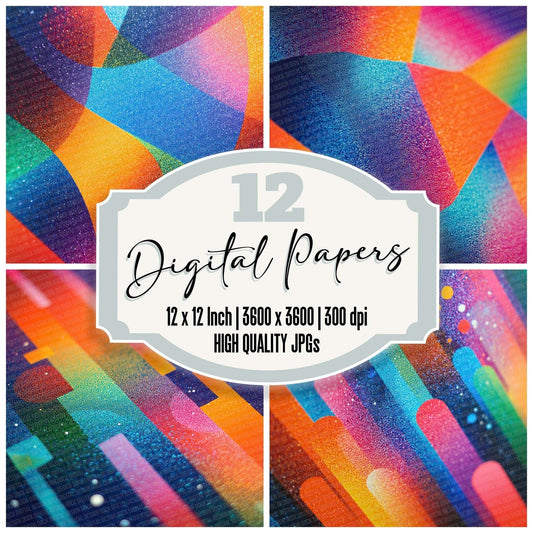 Prism Spark Gradient Digital Paper Pack (DDD003078)