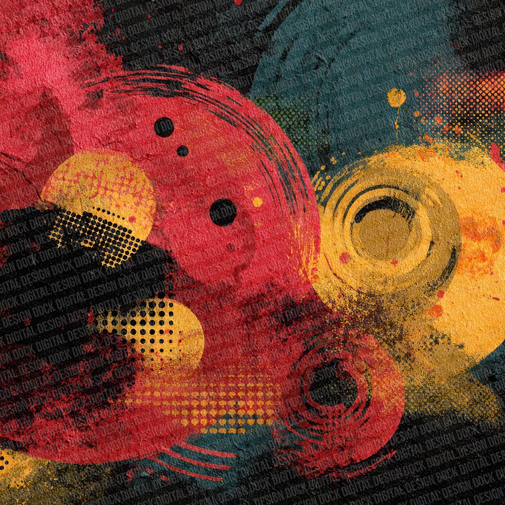 Psychedelic Camo Swirl Digital Paper Pack (DDD003086)