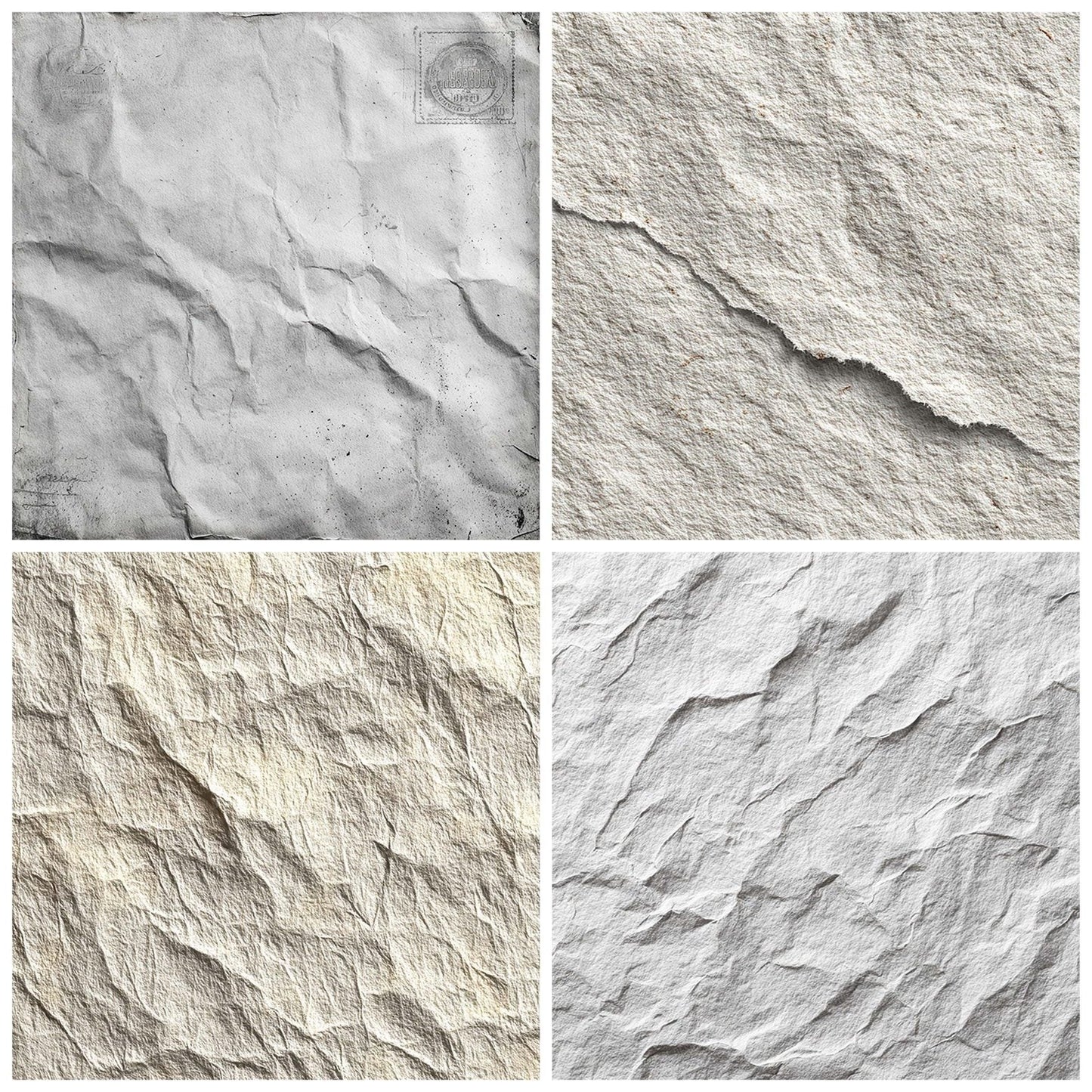 Pulp White Stamp Digital Paper Pack (DDD003097)