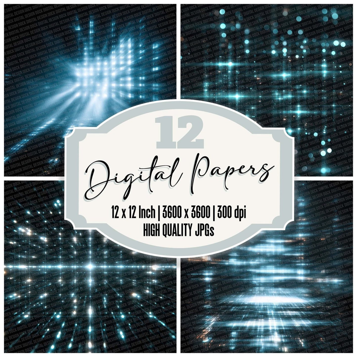 Pulse Grid Glare Digital Paper Pack (DDD003098)