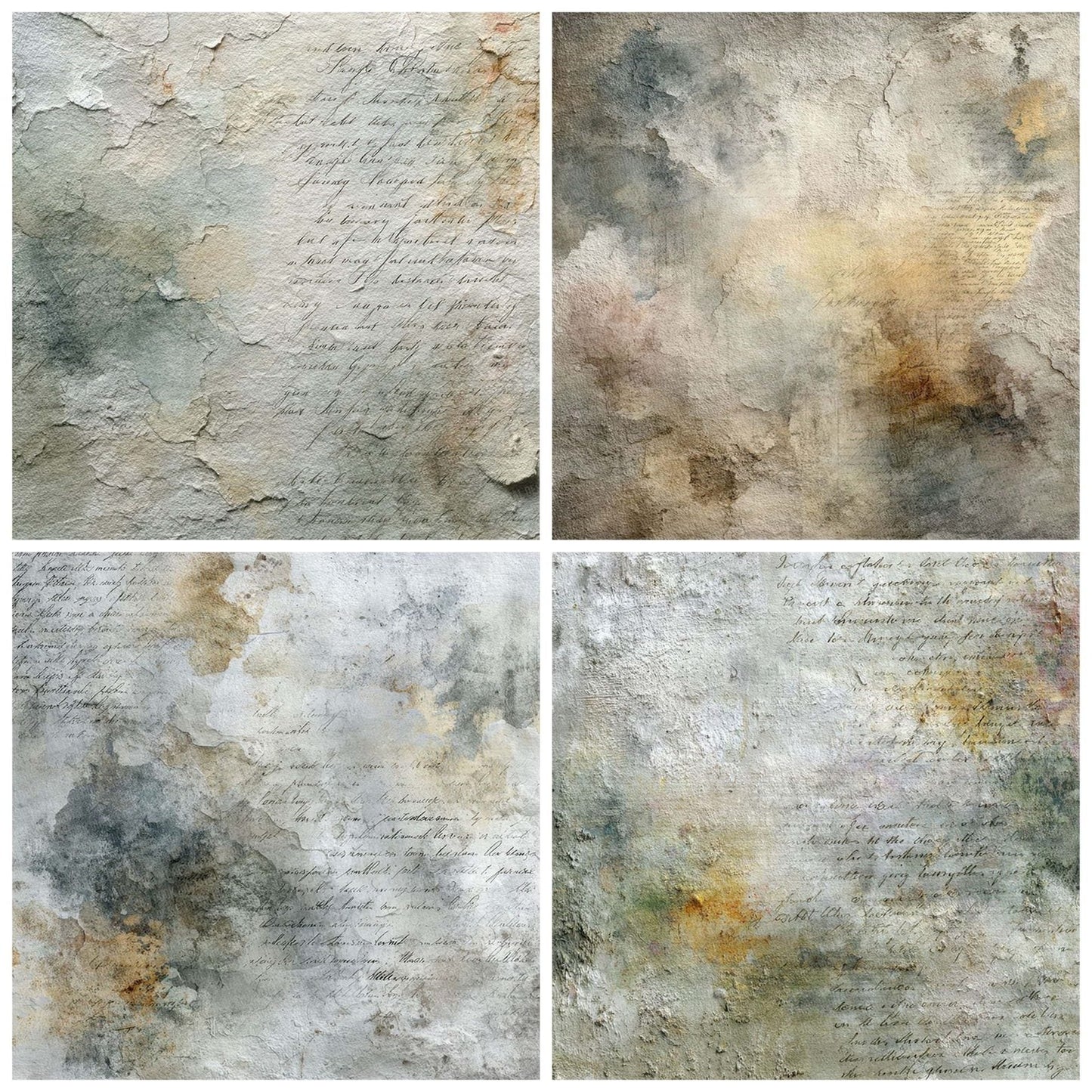 Quiet After Art Layers Script Digital Paper Pack (DDD003111)