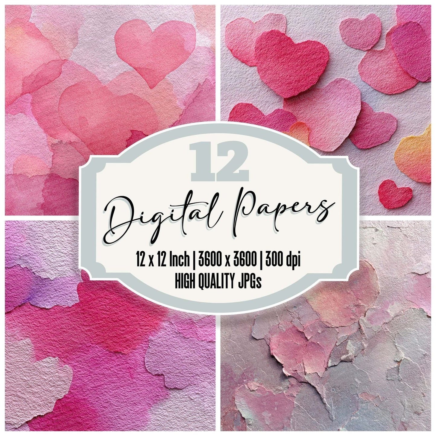 Quiet Love Field Digital Paper Pack (DDD003112)
