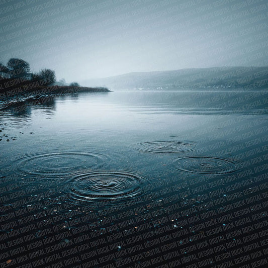 Rain Lake Ripples Digital Paper Pack (DDD003122)