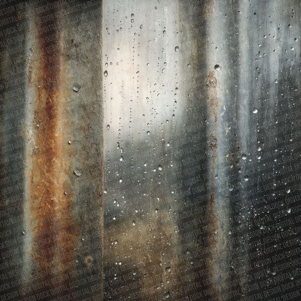 Rain On Metal Digital Paper Pack (DDD003123)