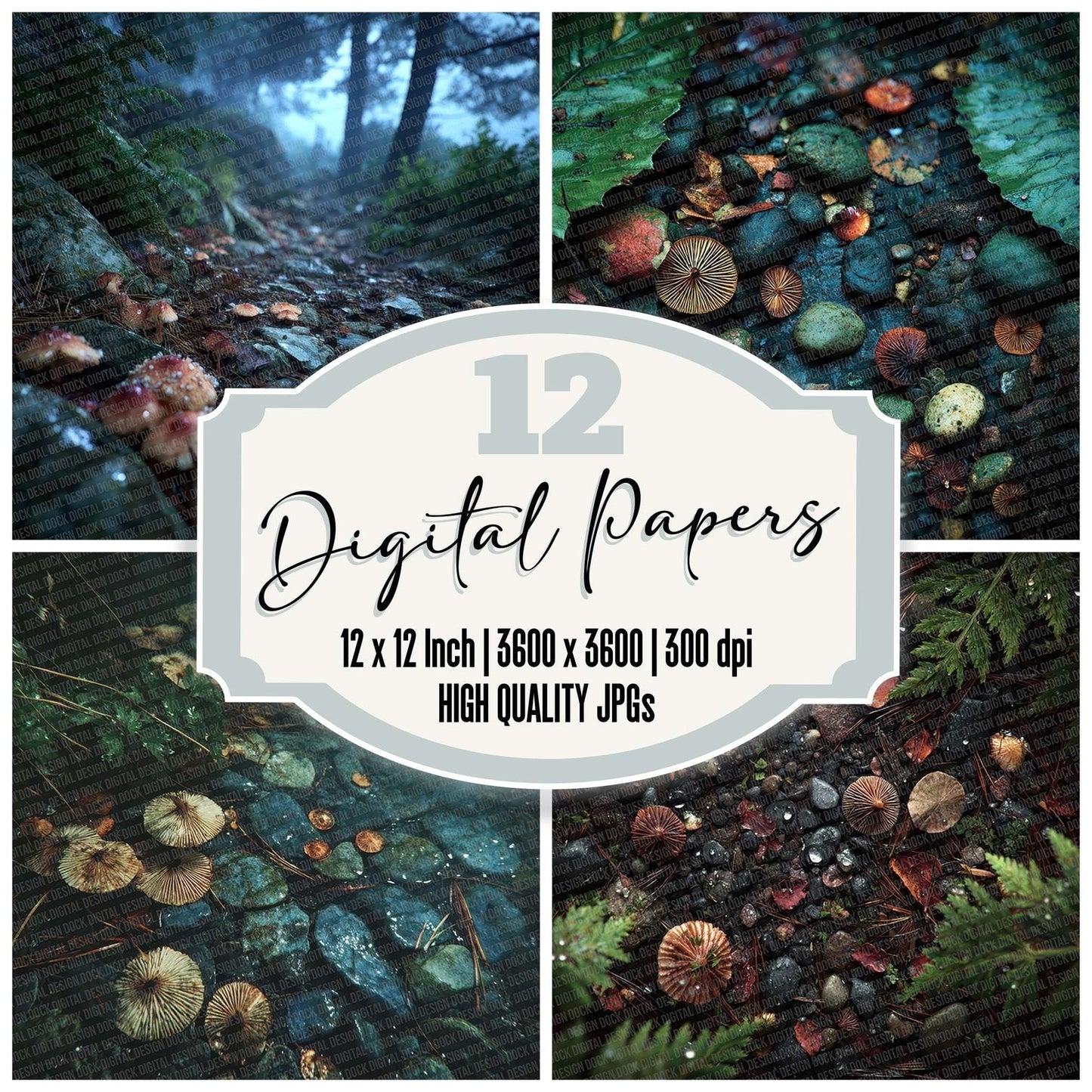 Rain Soaked Earth Digital Paper Pack (DDD003124)