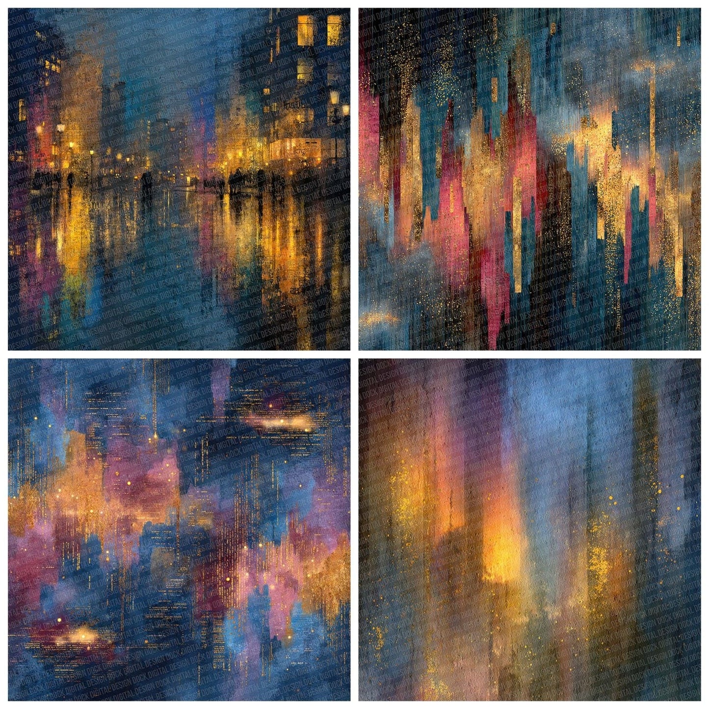 Rain Street Cyberpunk Digital Paper Pack (DDD007712)