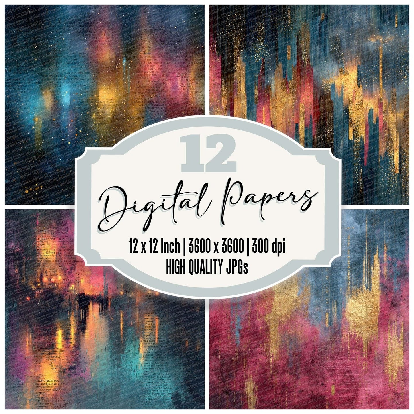 Rain Street Cyberpunk Digital Paper Pack (DDD007712)