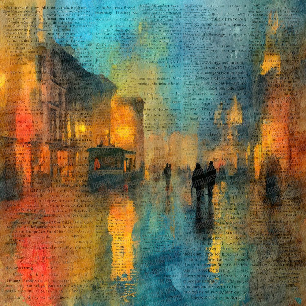 Rain Street Cyberpunk Digital Paper Pack (DDD007712)