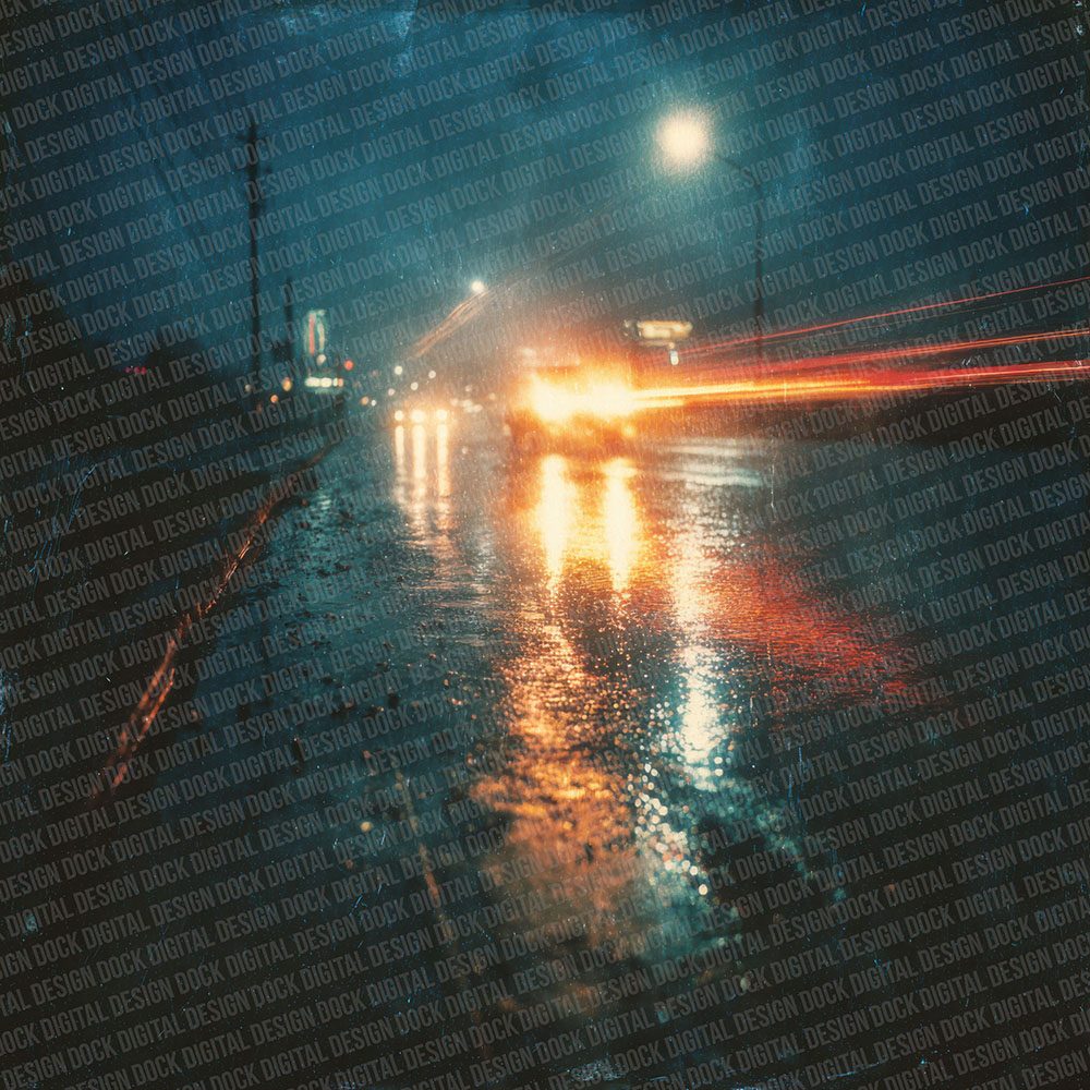 Rain Street Glare Digital Paper Pack (DDD003125)