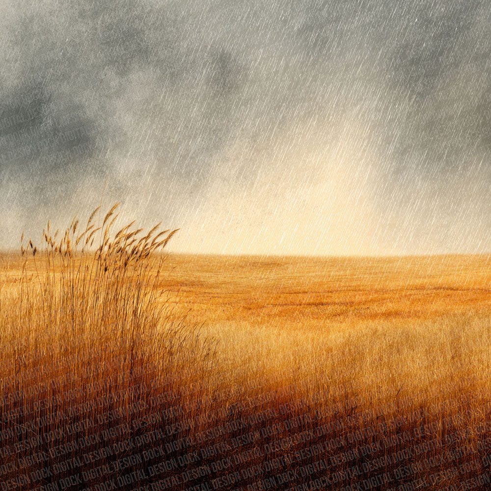Rain Wheatfield Glow Digital Paper Pack (DDD003127)