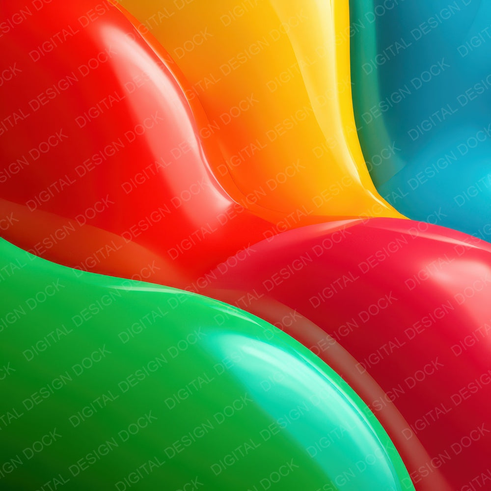 Rainbow Balloon Latex Digital Paper Pack (DDD008378)