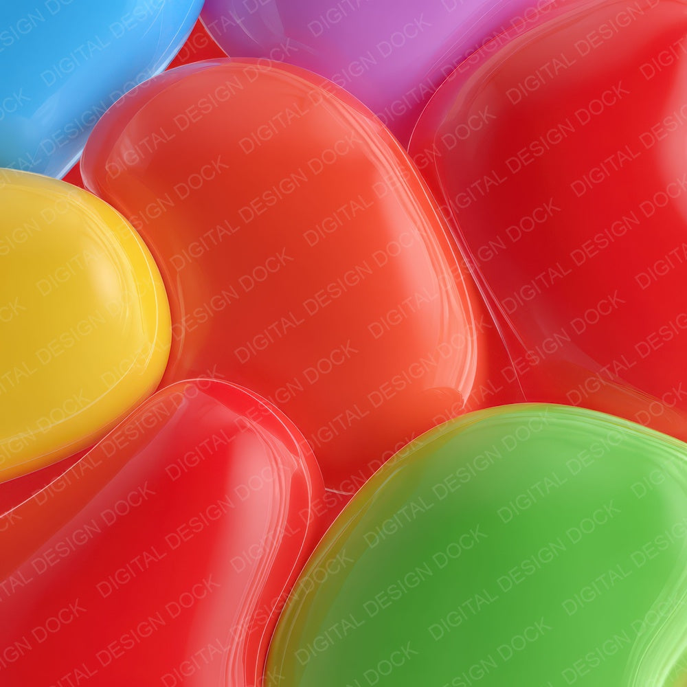 Rainbow Balloon Latex Digital Paper Pack (DDD008378)