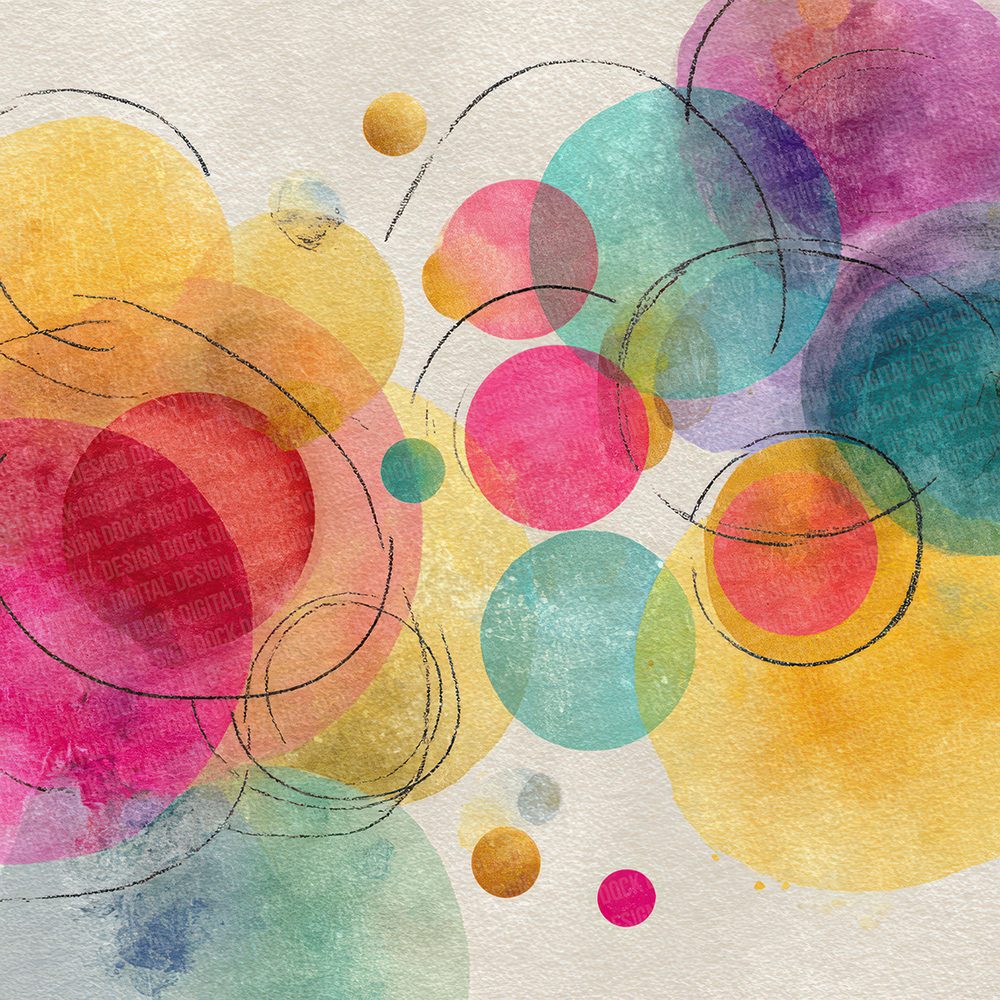 Rainbow Doodle Wash Digital Paper Pack (DDD003137)