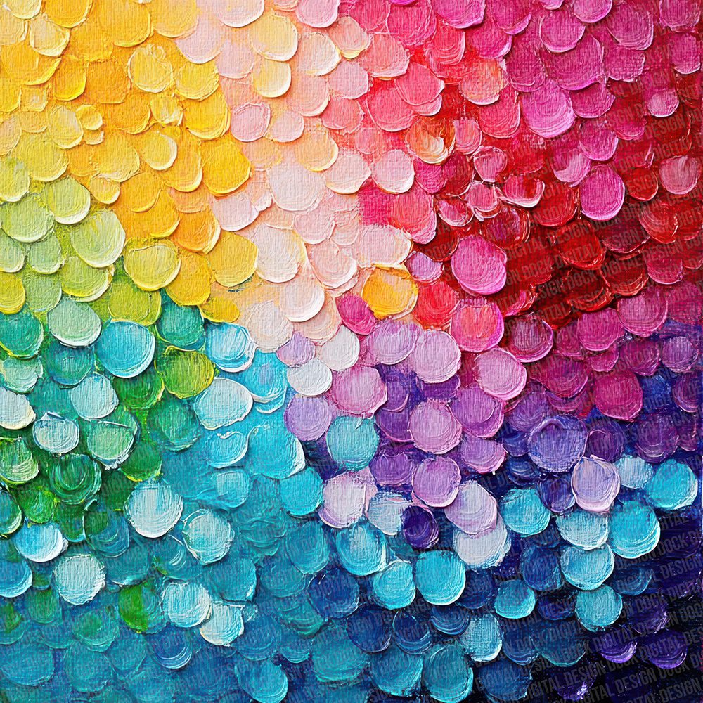 Rainbow Dot Blur Digital Paper Pack (DDD003138)