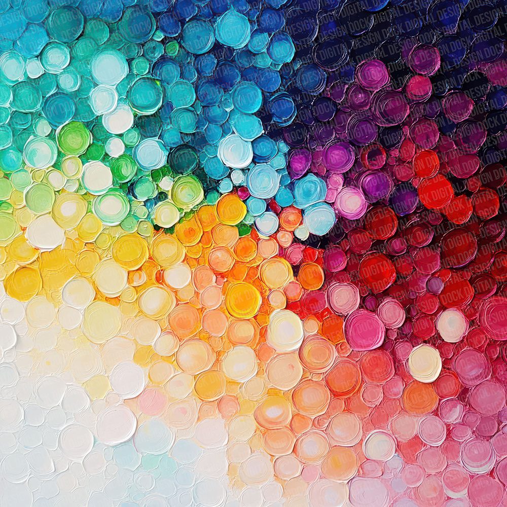 Rainbow Dot Blur Digital Paper Pack (DDD003138)