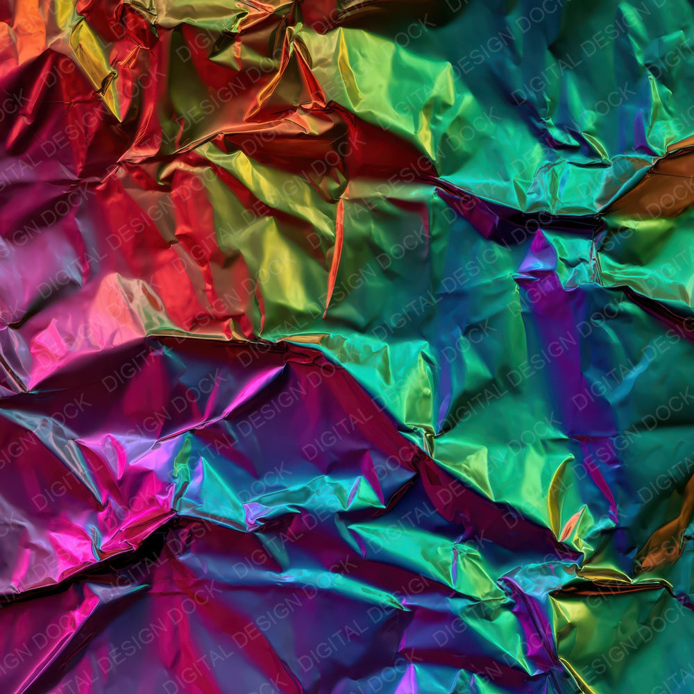 Rainbow Foil Crinkles Digital Paper Pack (DDD008352)
