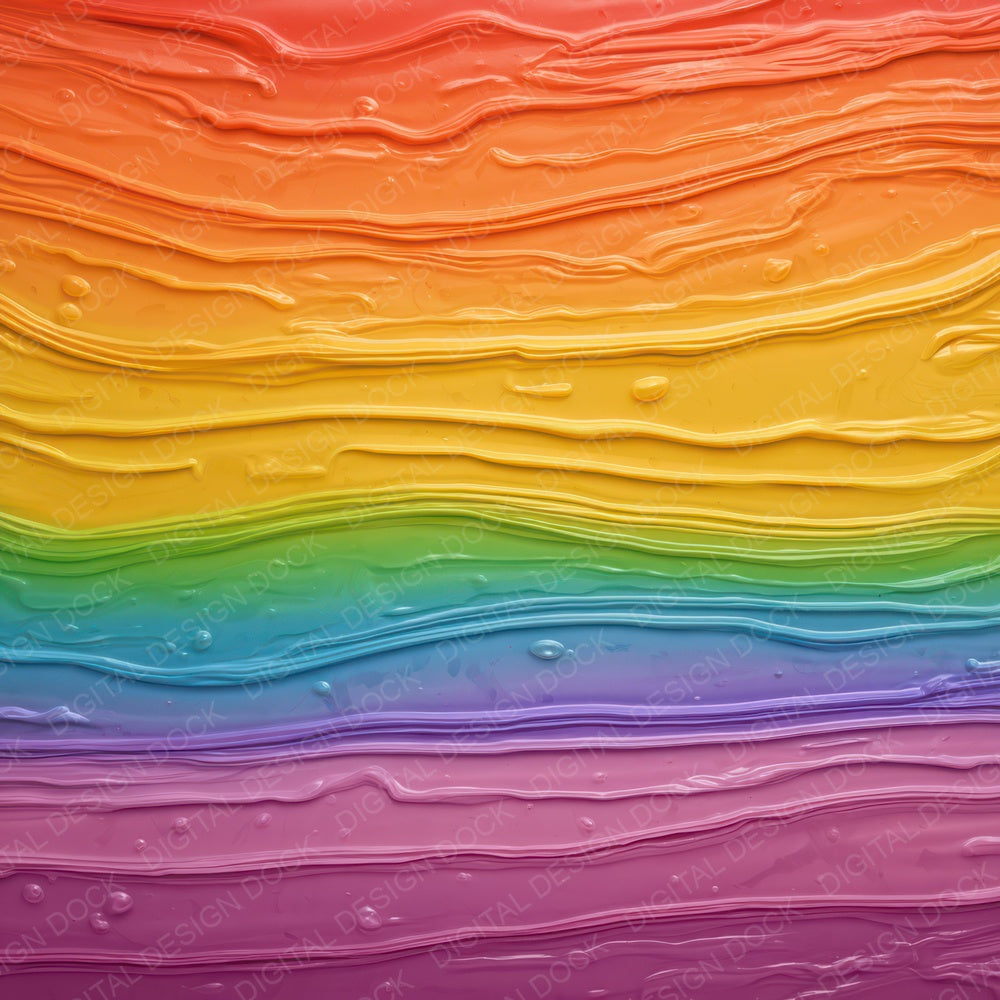 Rainbow Melted Wax Digital Paper Pack (DDD008356)