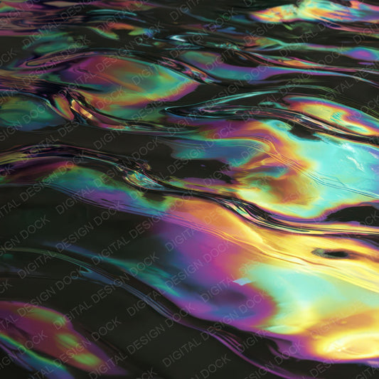 Rainbow Oil Slick Digital Paper Pack (DDD008357)