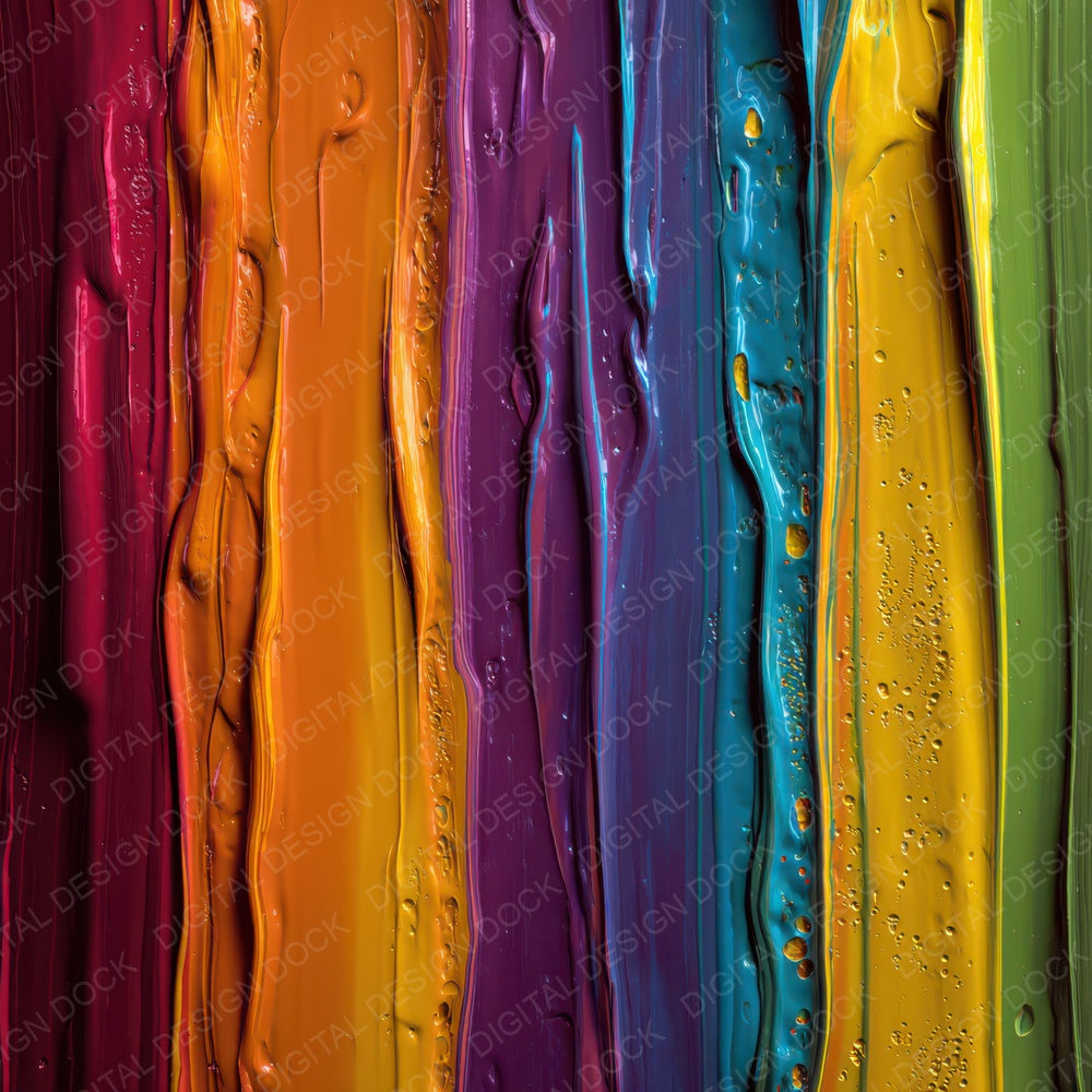 Rainbow Paint Drips Digital Paper Pack (DDD008358)