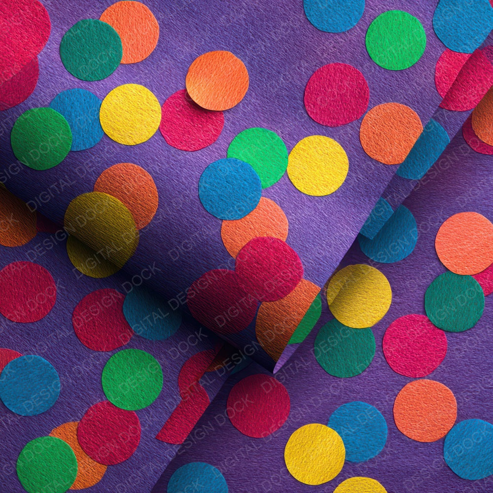 Rainbow Paper Confetti Digital Paper Pack (DDD008382)
