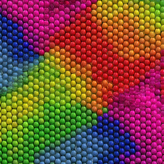 Rainbow Plastic Beads Digital Paper Pack (DDD008360)