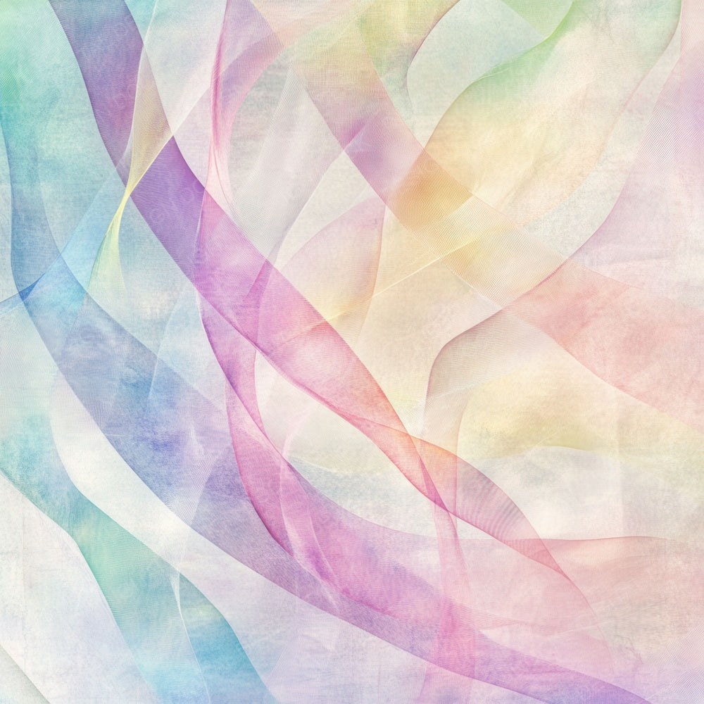 Rainbow Ribbons Fabric Background Digital Paper Pack (DDD003153)