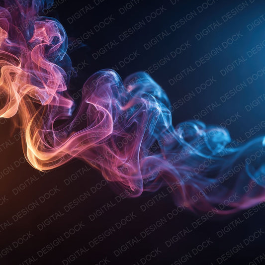 Rainbow Smoke Skull Digital Paper Pack (DDD003158)