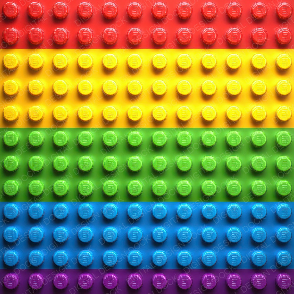 Rainbow Toy Bricks Digital Paper Pack (DDD008385)