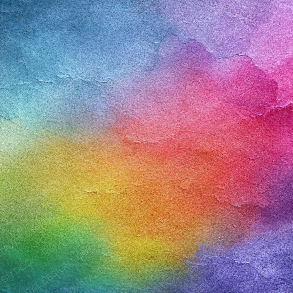 Rainbow Watercolour Wash Digital Paper Pack (DDD008366)