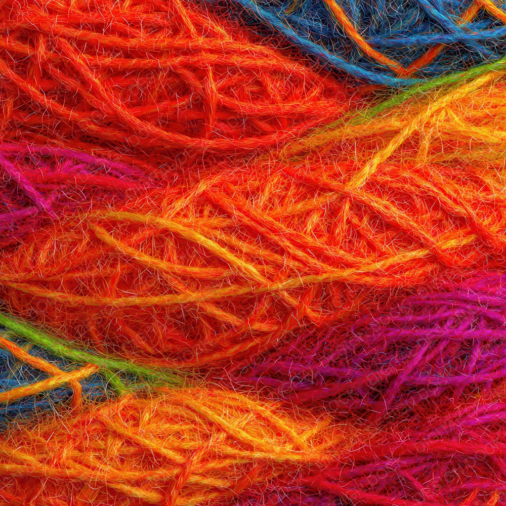 Rainbow Yarn Fibres Digital Paper Pack (DDD008367)