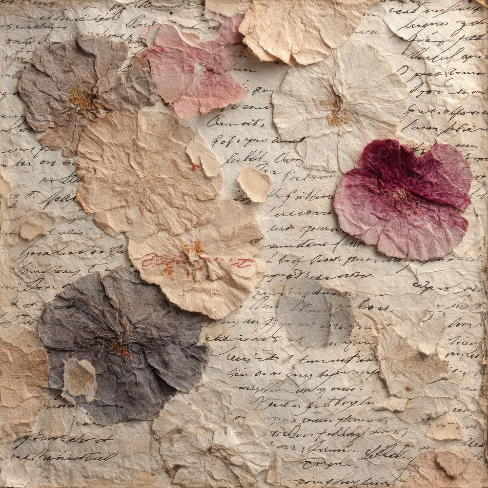 Recipe Note Petal Stitch Digital Paper Pack (DDD003171)