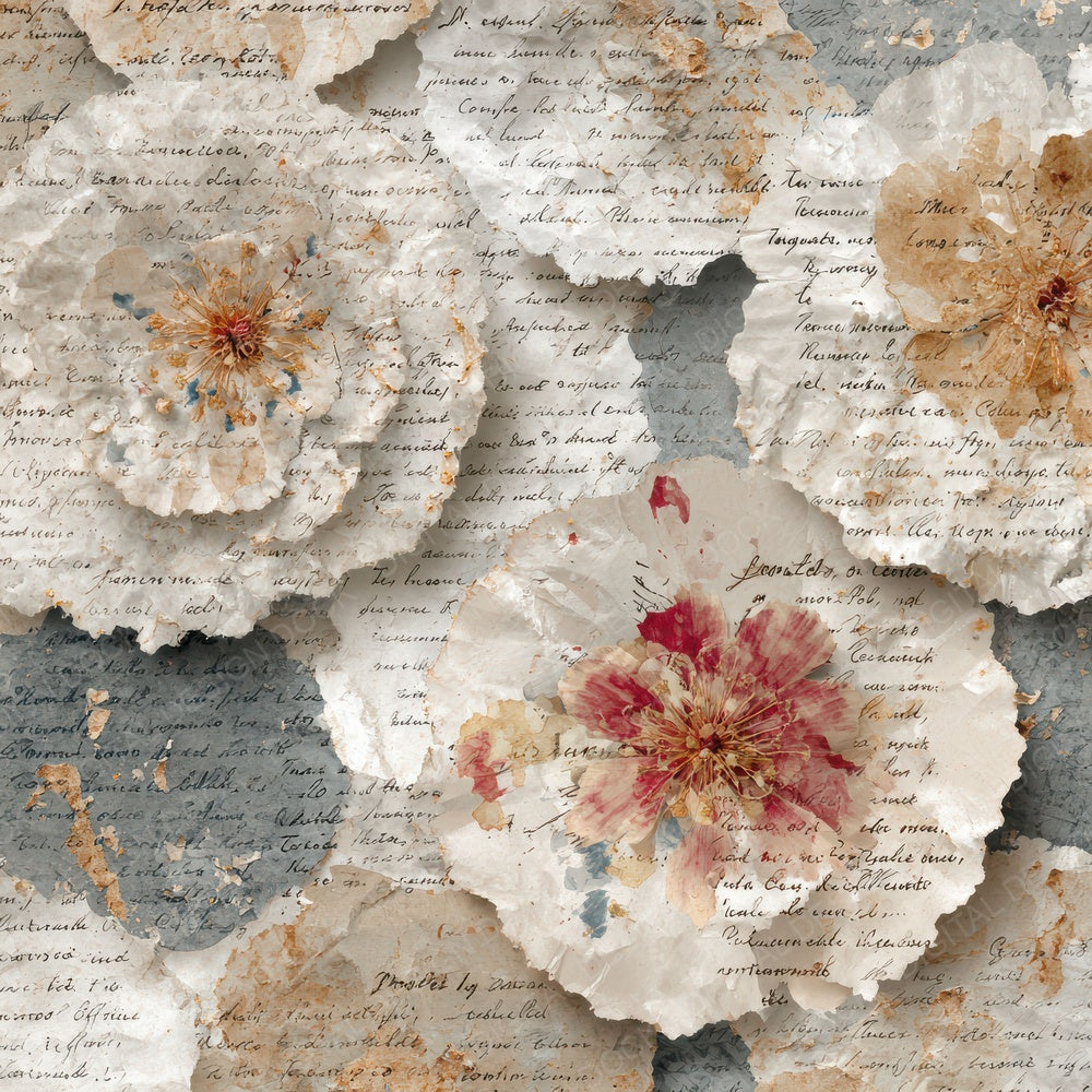 Recipe Note Petal Stitch Digital Paper Pack (DDD003171)