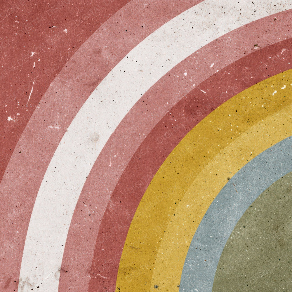 Recycled Rainbow Print Digital Paper Pack (DDD008638)