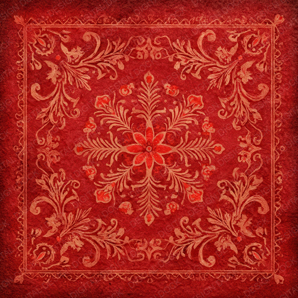 Red Cardback Background Digital Paper Pack (DDD003174)