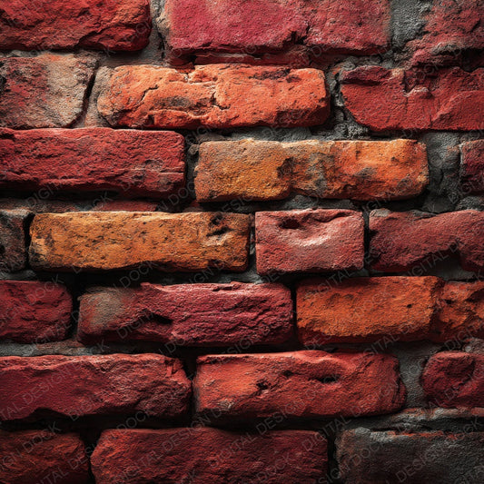 Red Clay Brick Wall Digital Paper Pack (DDD003175)