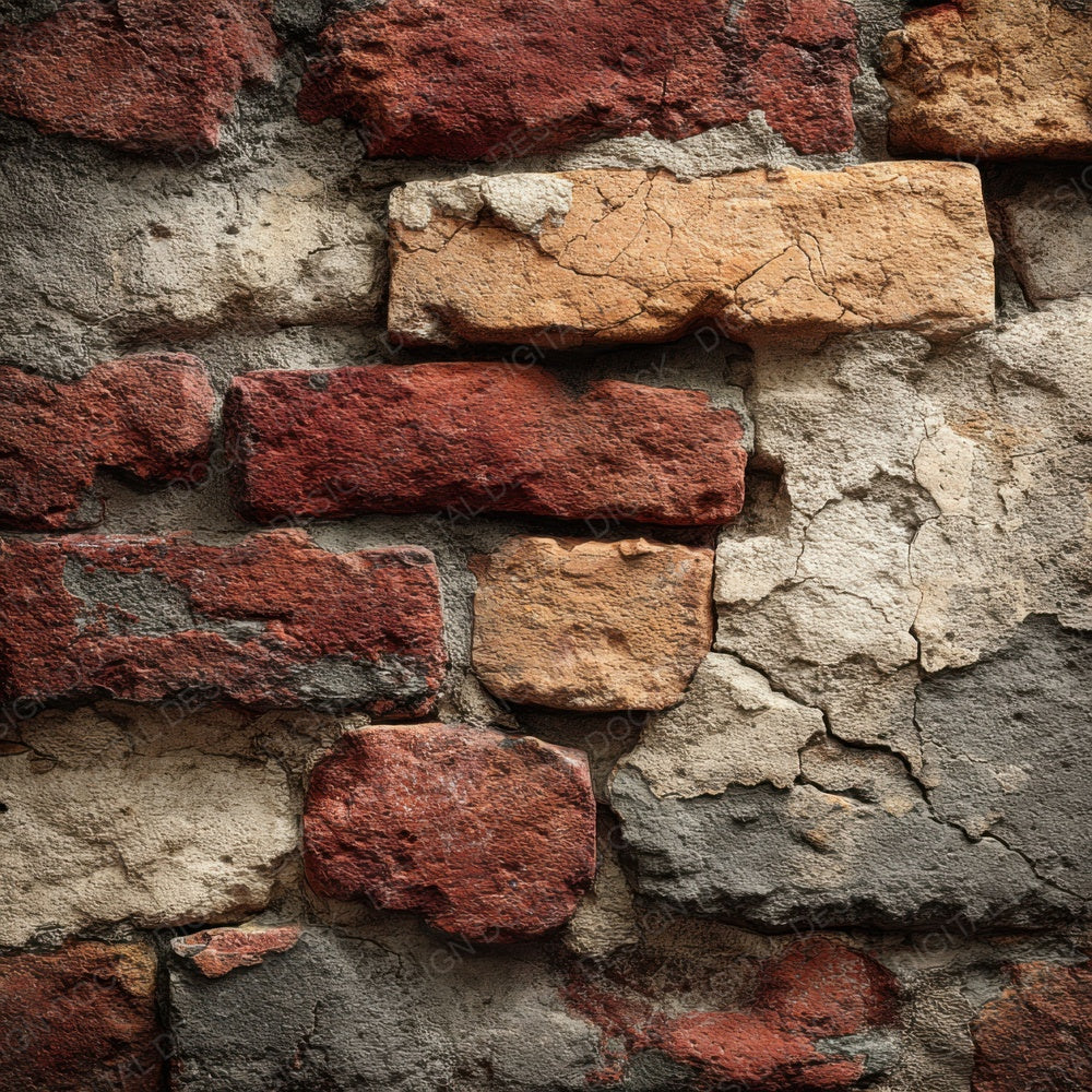 Red Clay Brick Wall Digital Paper Pack (DDD003175)