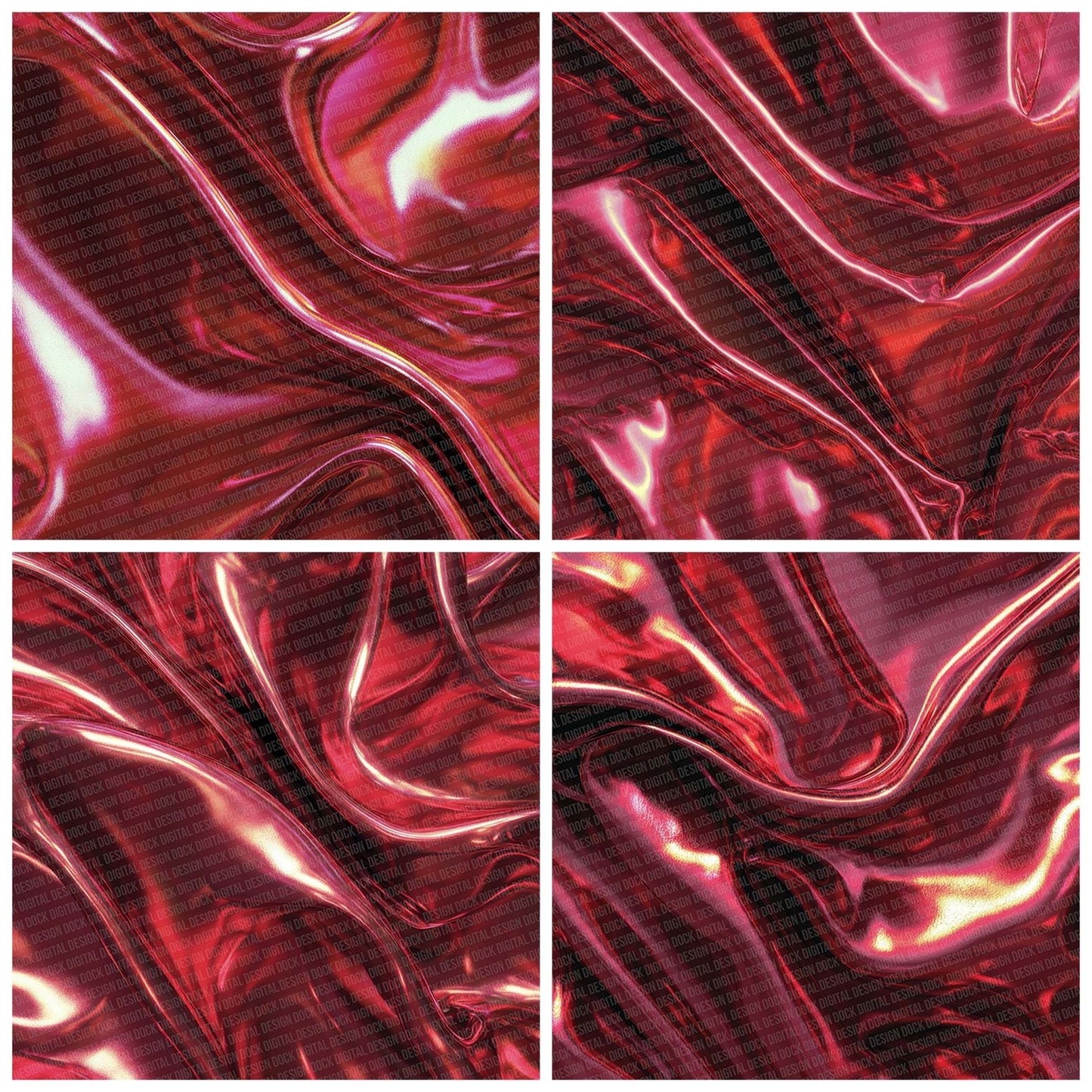 Red Shiny Texture Digital Paper Pack (DDD003184)