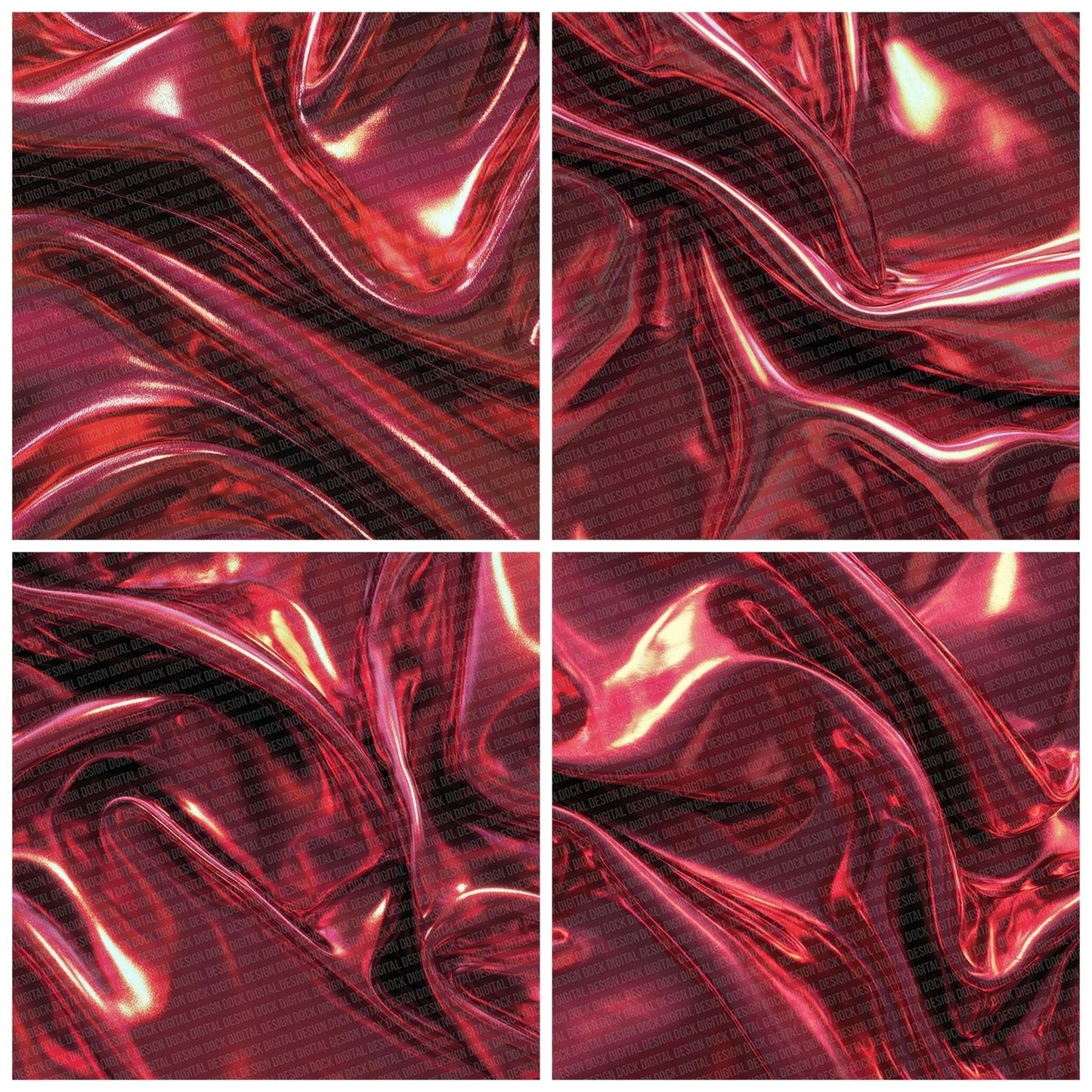 Red Shiny Texture Digital Paper Pack (DDD003184)