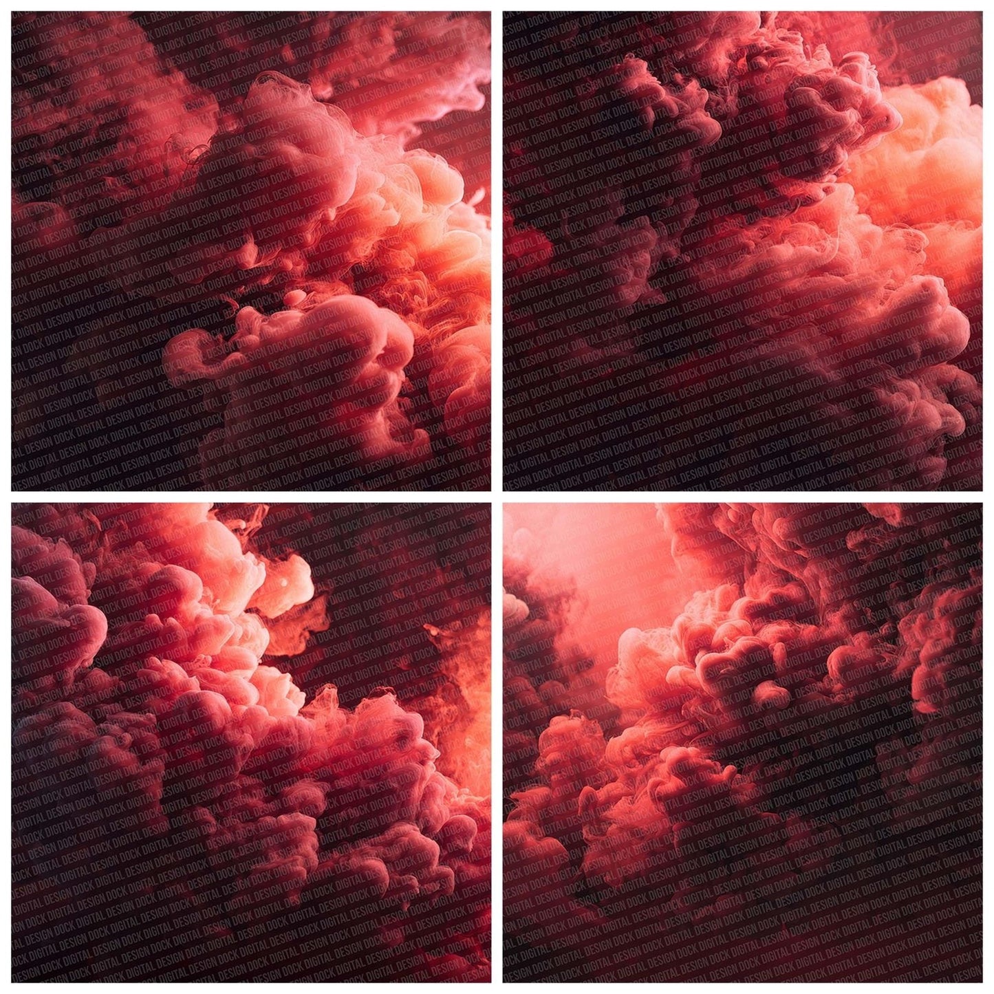 Red Smoke Texture Digital Paper Pack (DDD003185)