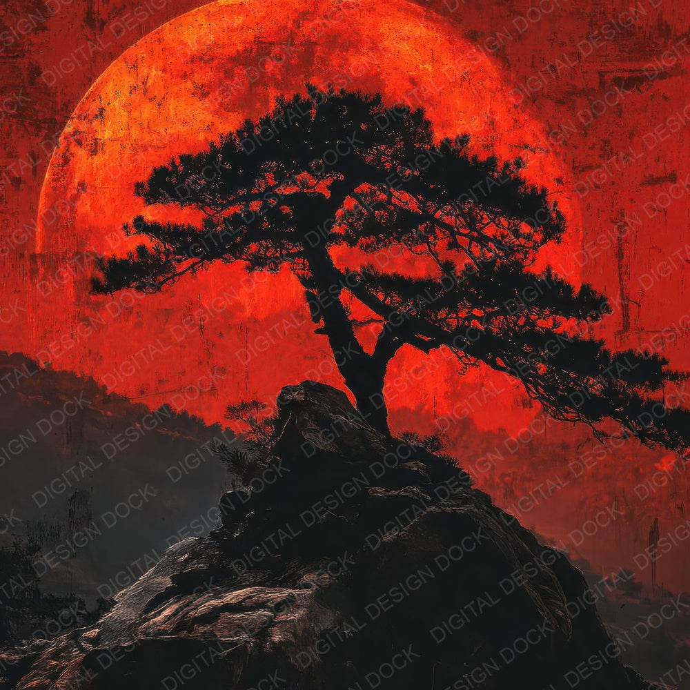Redmoon Tree Cliff Digital Paper Pack (DDD003191)