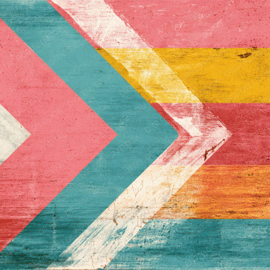 Retro Arrow Sign Digital Paper Pack (DDD008649)